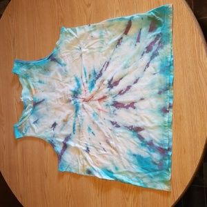 Spiral Rainbow XL Tank Top